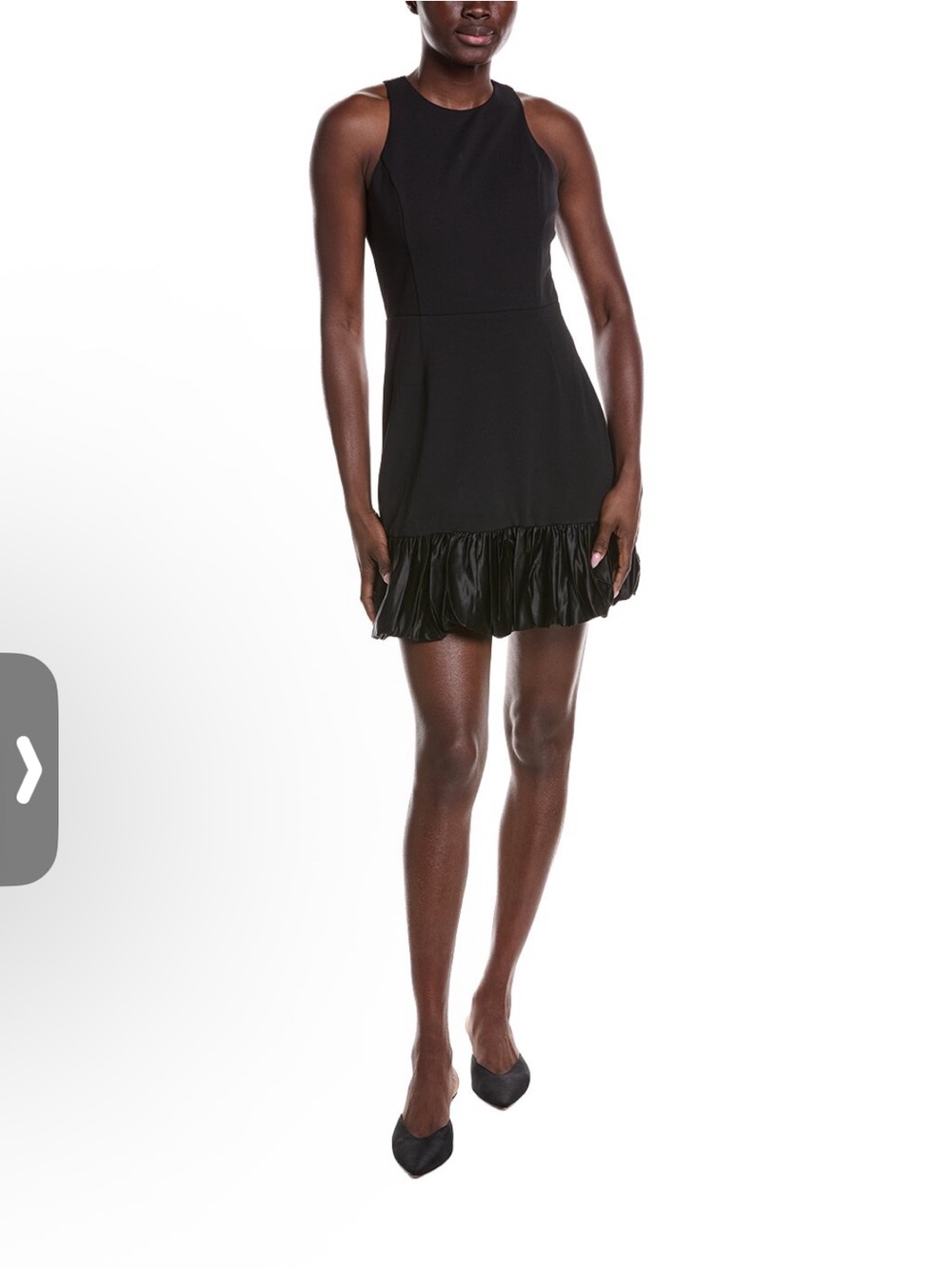 Trina Turk Black Sleeveless Mini Dress with Bubble Hem Sz 4 NWT So Pretty!